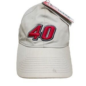 Vintage Strerling Marlin Hat Cap Strap Back Tan Nascar Coors Light‎ Beer Y2K